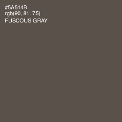 #5A514B - Fuscous Gray Color Image